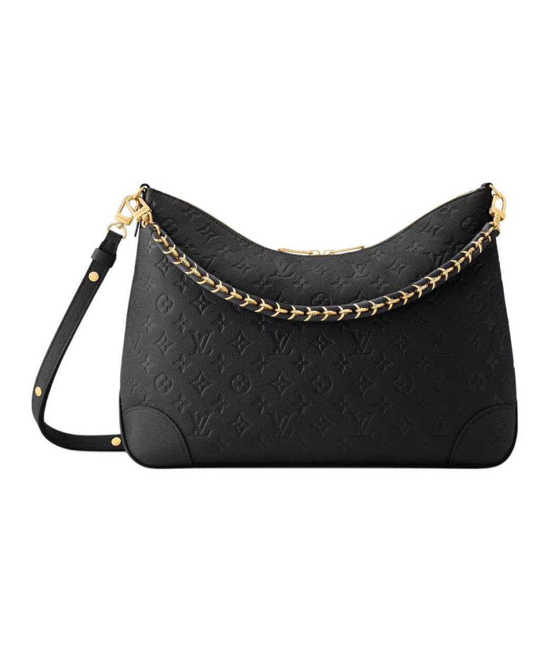 LOUIS VUITTON Черная кожаная сумка через плечо, фото 1