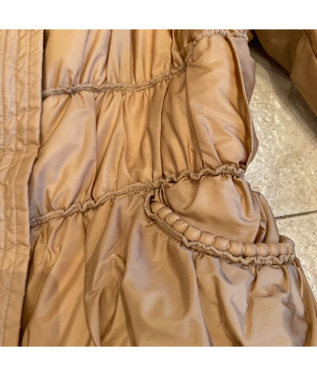 ERMANNO SCERVINO Бежевая полиамидовая куртка, фото 4