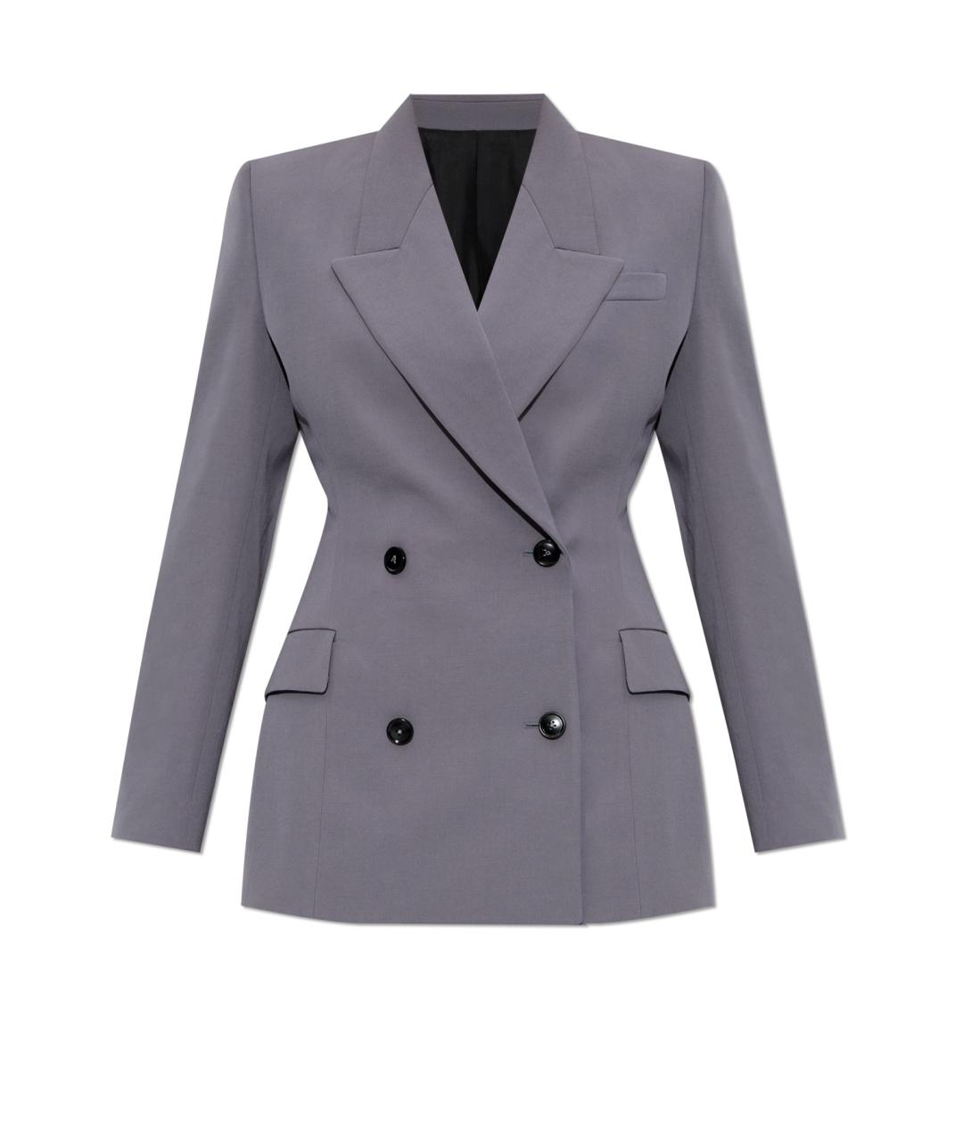 ALAIA Серый шерстяной жакет/пиджак, фото 1