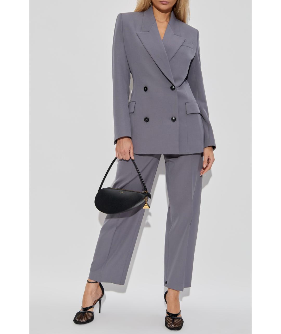 ALAIA Серый шерстяной жакет/пиджак, фото 5