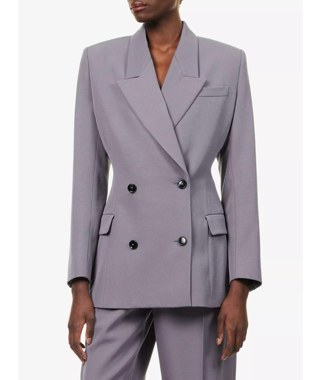 ALAIA Серый шерстяной жакет/пиджак, фото 8