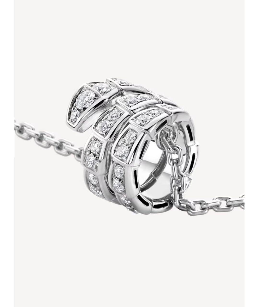 BVLGARI Серебряная подвеска из белого золота, фото 4