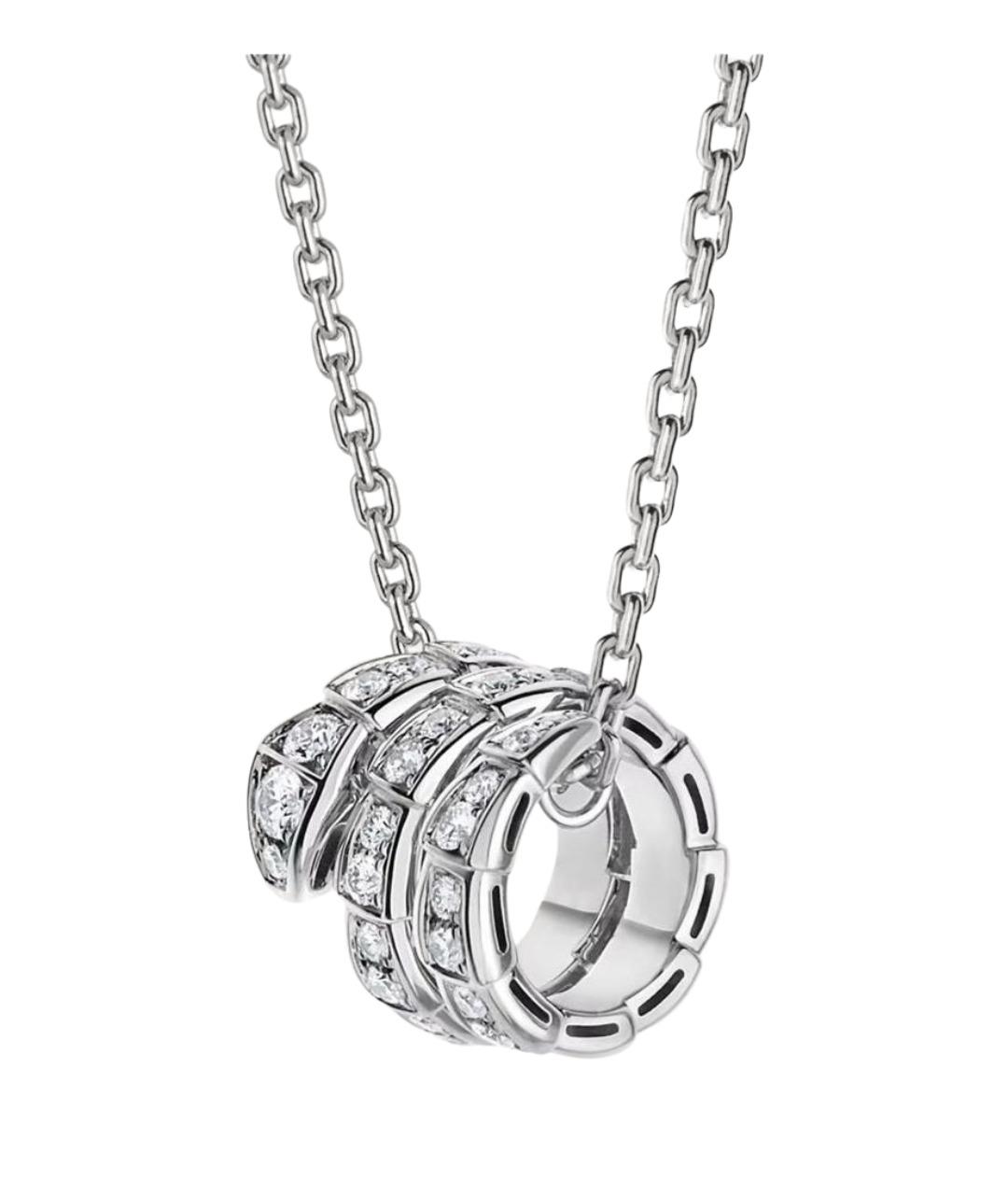 BVLGARI Серебряная подвеска из белого золота, фото 1