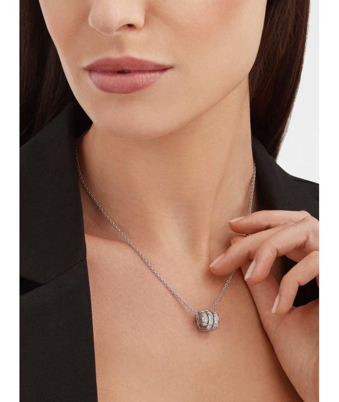 BVLGARI Серебряная подвеска из белого золота, фото 3