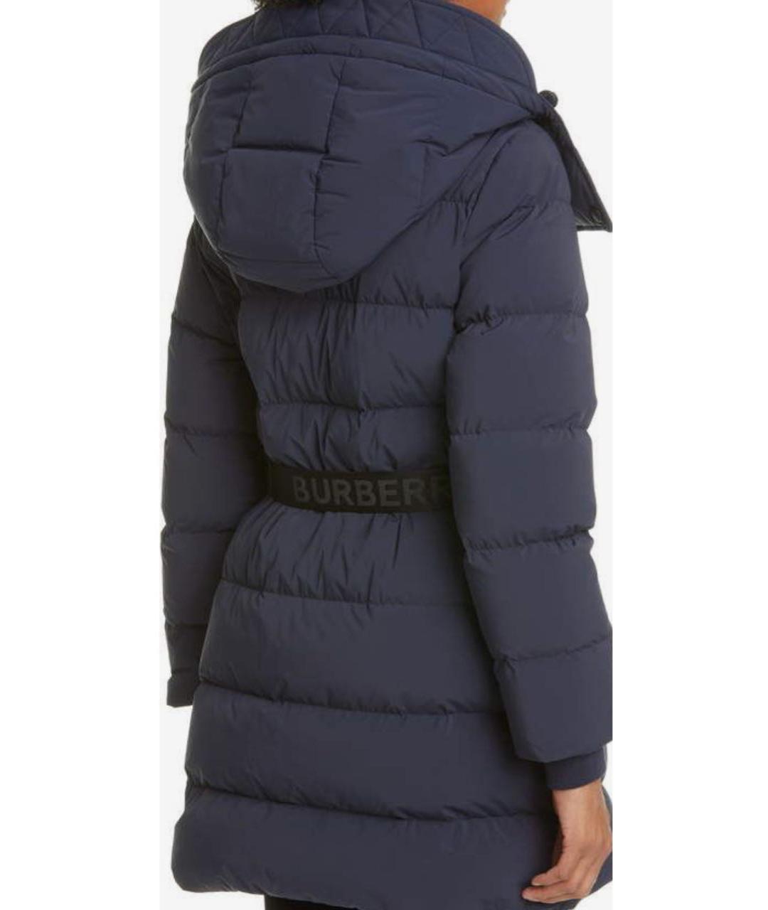 BURBERRY Темно-синий полиэстеровый пуховик, фото 3