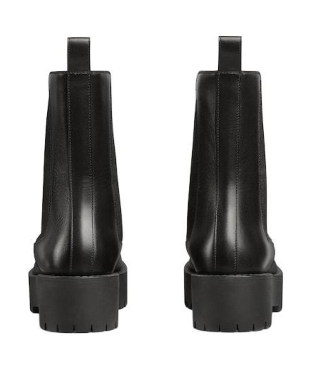 GUCCI Черные кожаные ботинки, фото 5