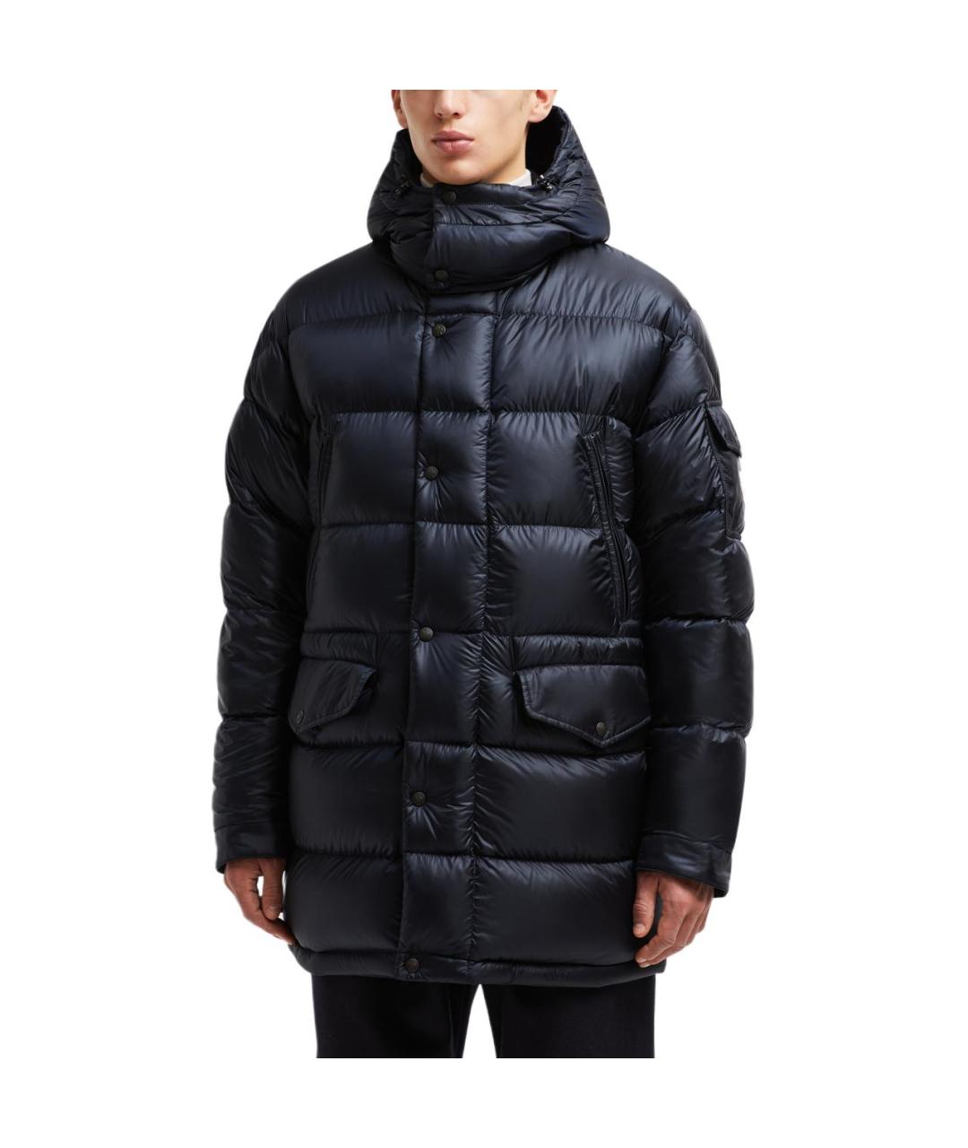 MONCLER Синий пуховик, фото 2