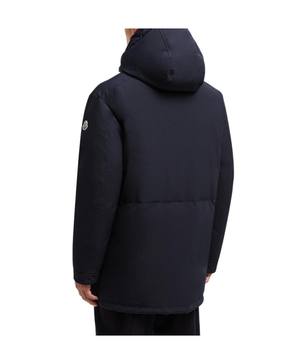 MONCLER Синий пуховик, фото 4