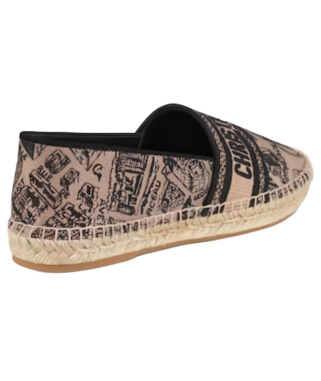CHRISTIAN DIOR Бежевые текстильные эспадрильи, фото 4