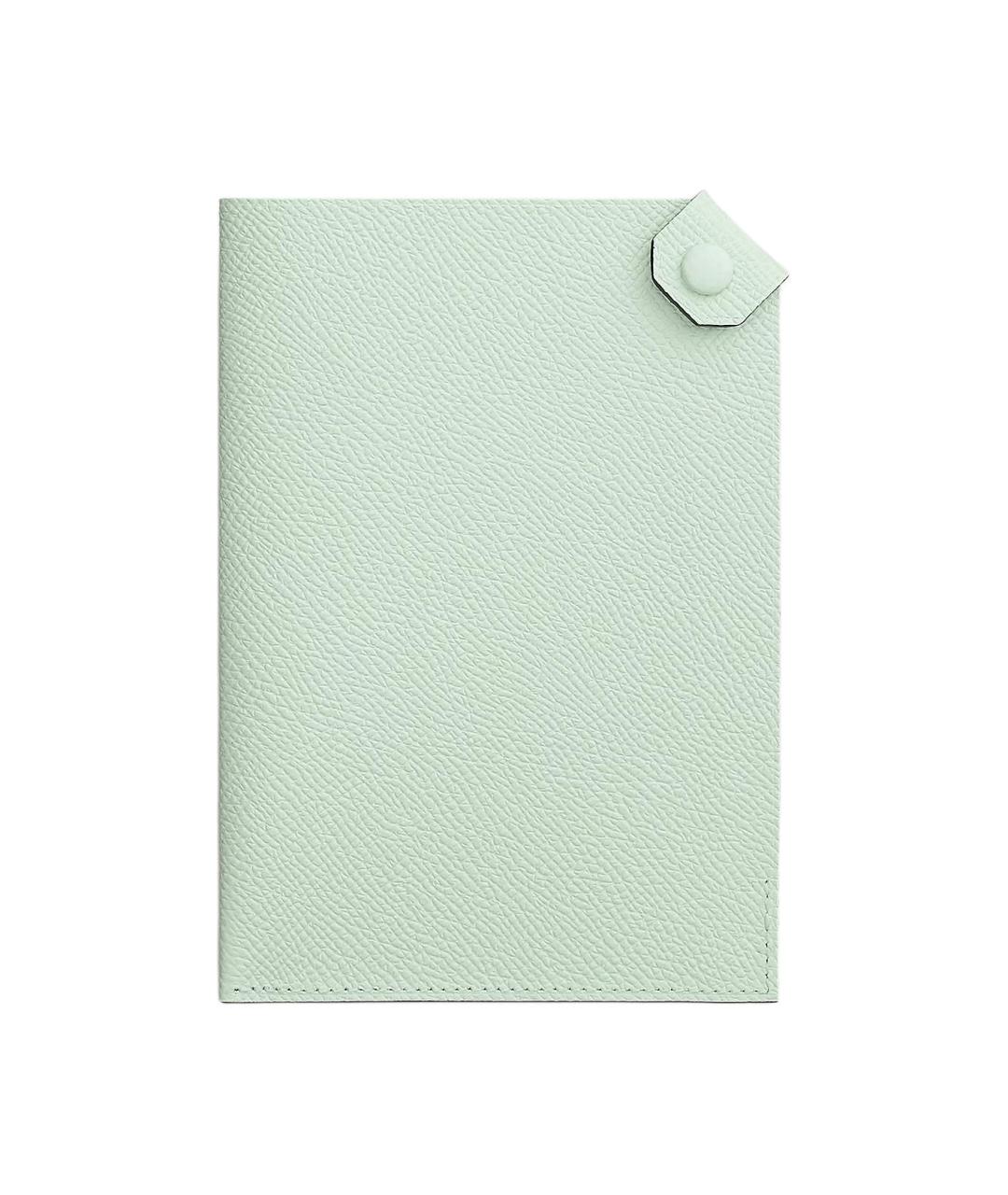 HERMES Салатовая кожаная папка для документов, фото 1