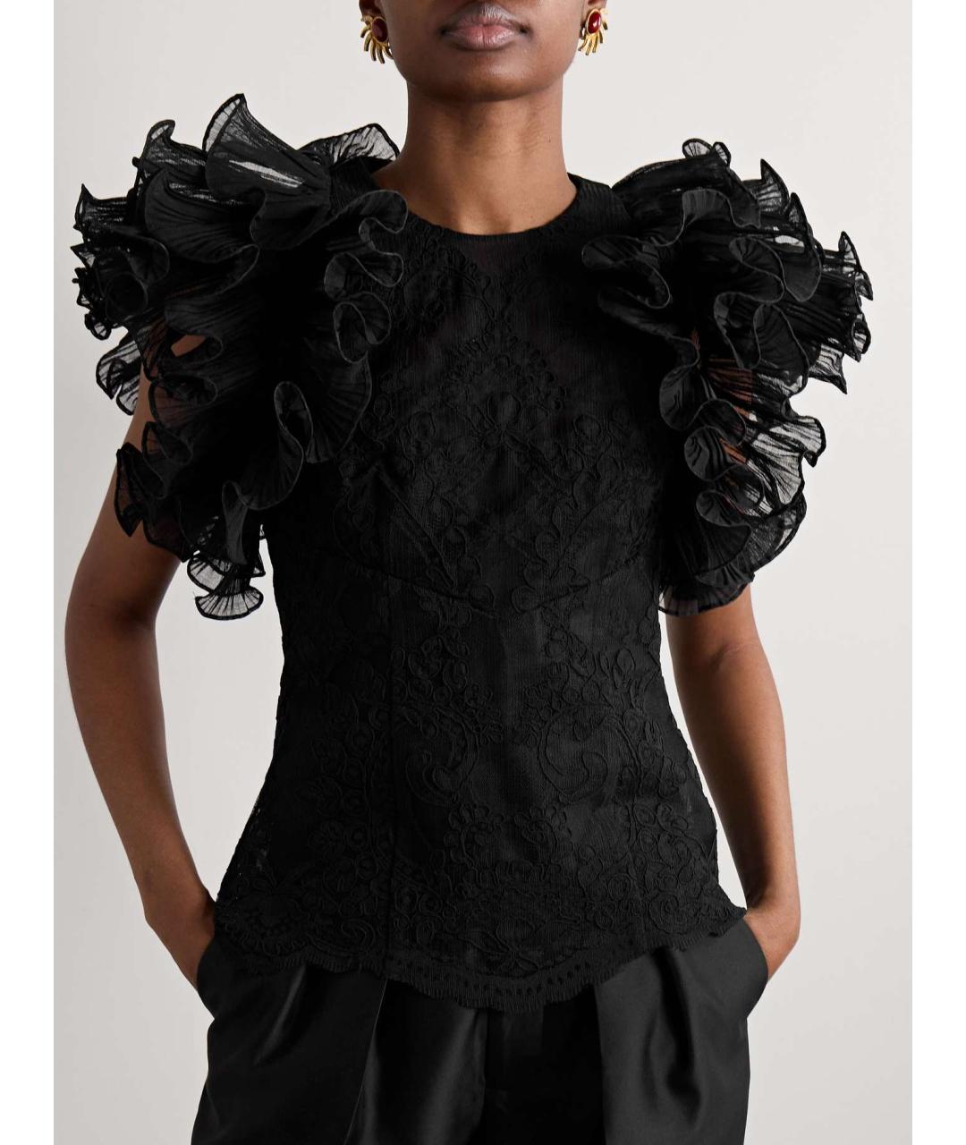 ZIMMERMANN Черная полиэстеровая блузы, фото 5