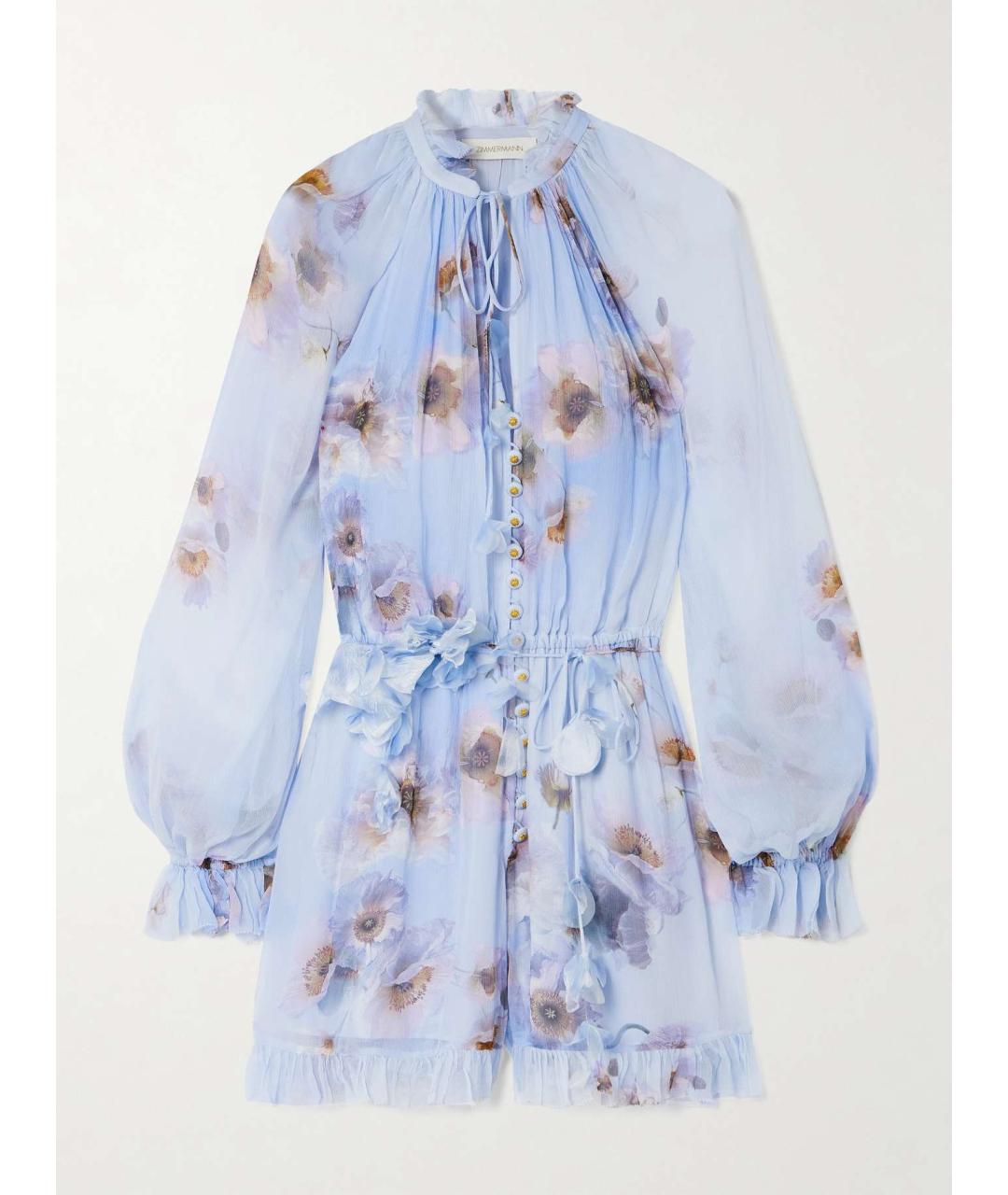 ZIMMERMANN Фиолетовый вискозный комбинезон, фото 9
