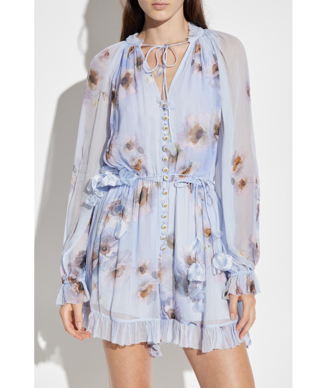 ZIMMERMANN Фиолетовый вискозный комбинезон, фото 3