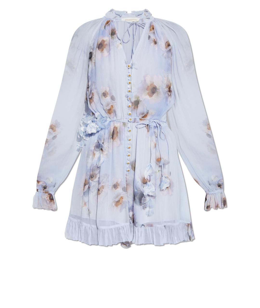 ZIMMERMANN Фиолетовый вискозный комбинезон, фото 10