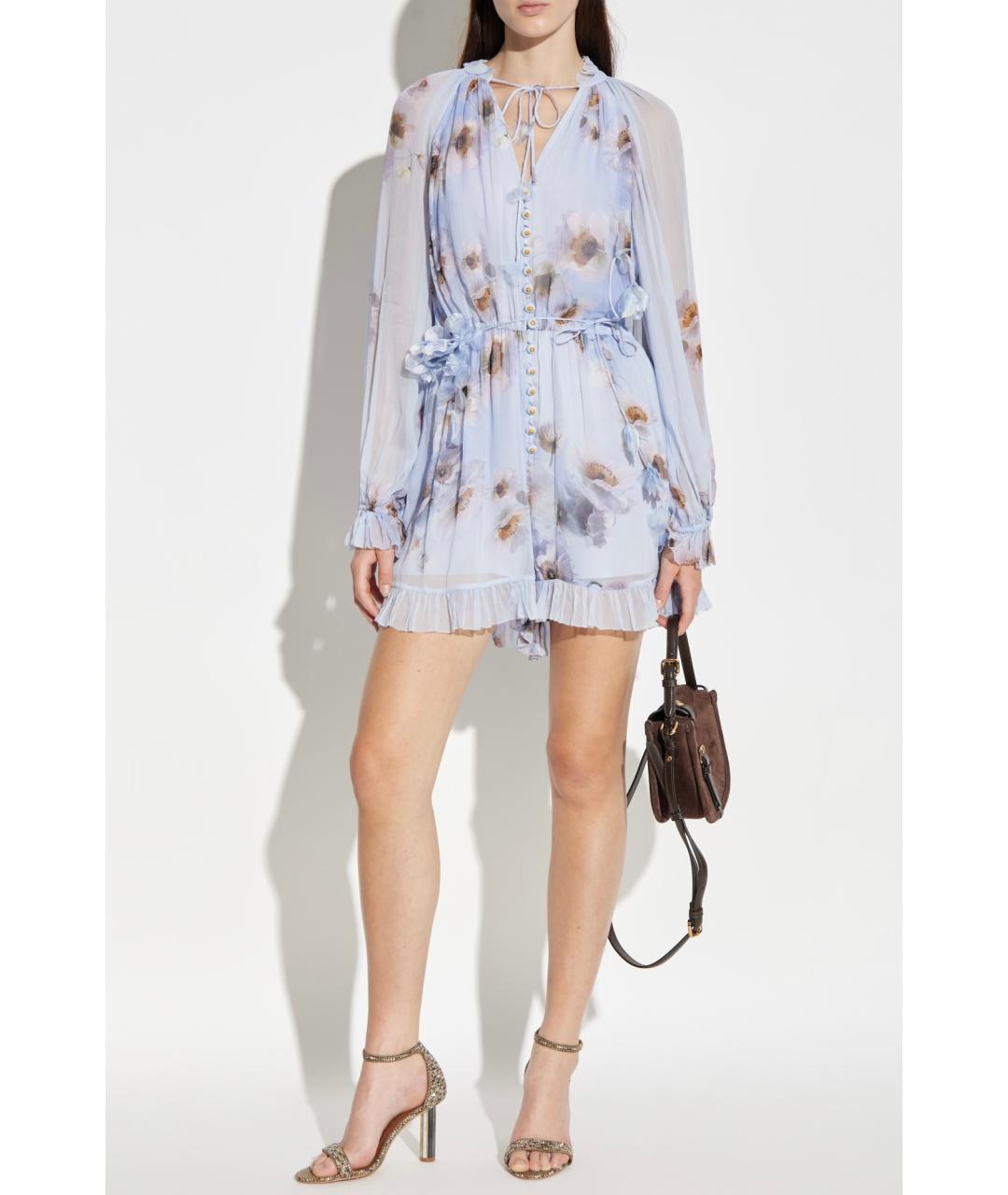 ZIMMERMANN Фиолетовый вискозный комбинезон, фото 2