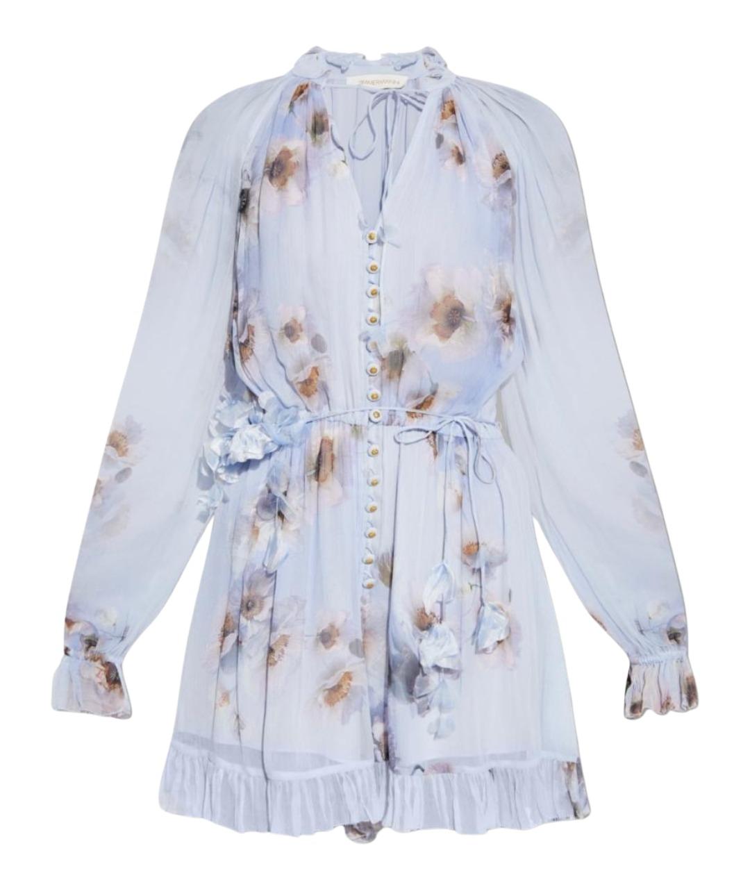 ZIMMERMANN Фиолетовый вискозный комбинезон, фото 1