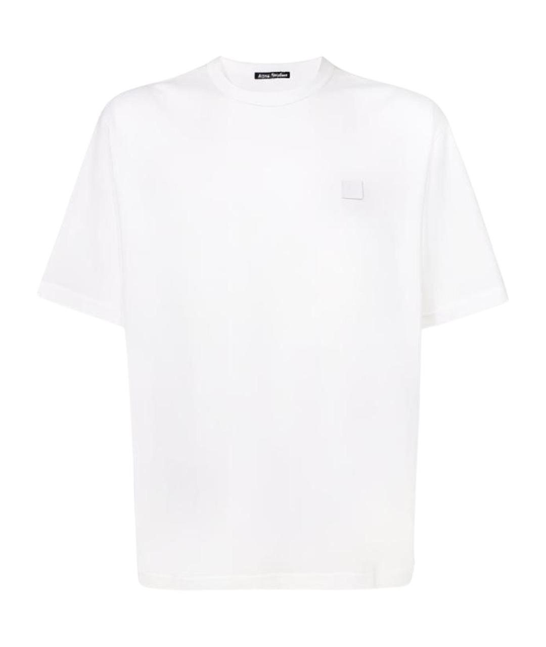 ACNE STUDIOS Белая хлопковая футболка, фото 1