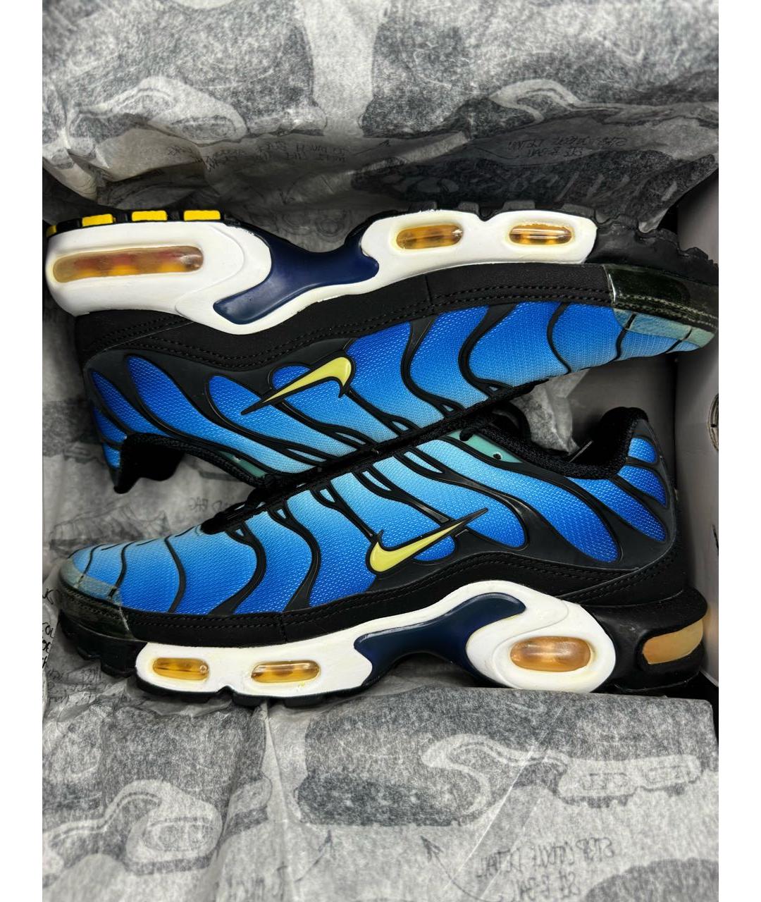 NIKE Синие текстильные низкие кроссовки / кеды, фото 8