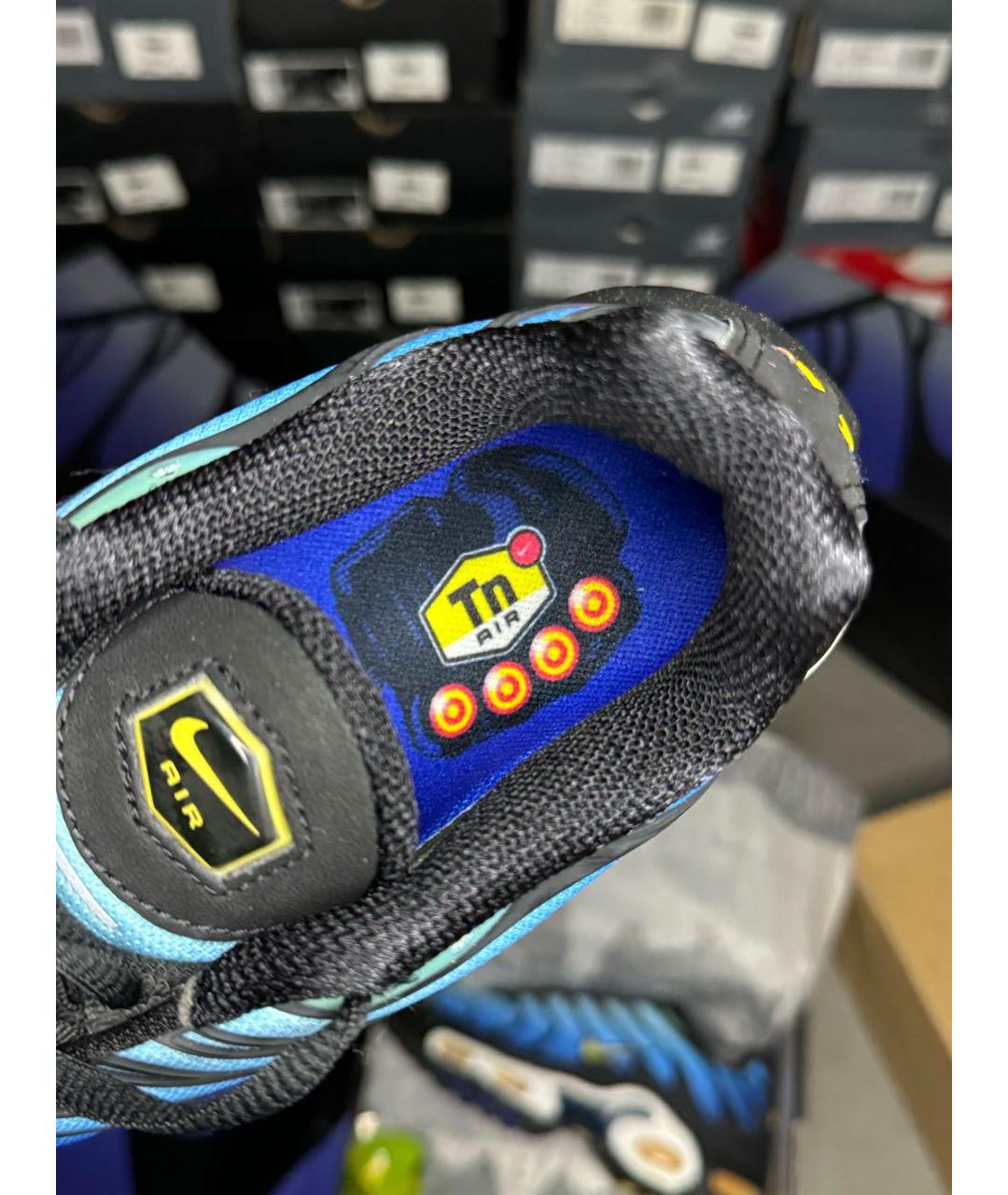 NIKE Синие текстильные низкие кроссовки / кеды, фото 6