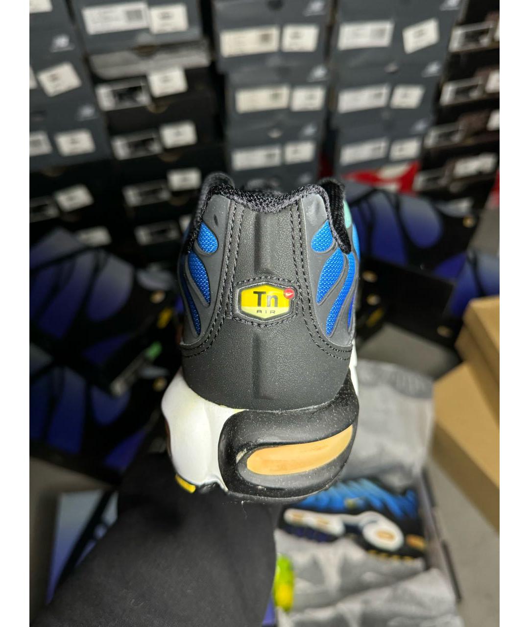 NIKE Синие текстильные низкие кроссовки / кеды, фото 7