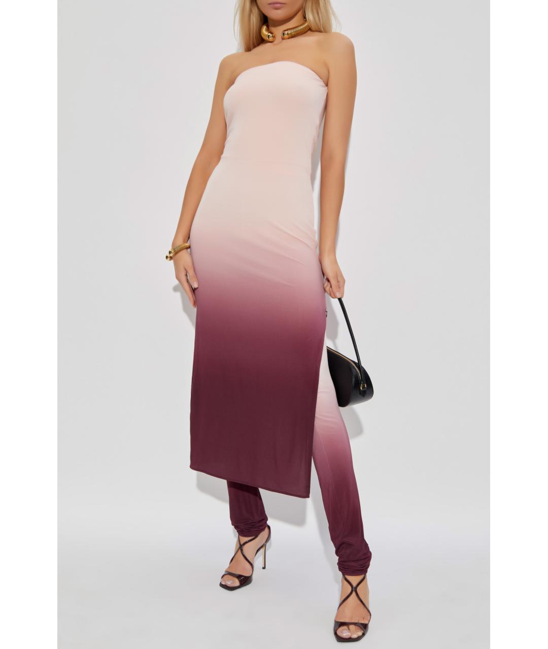 ALAIA Розовый вискозный комбинезон, фото 8