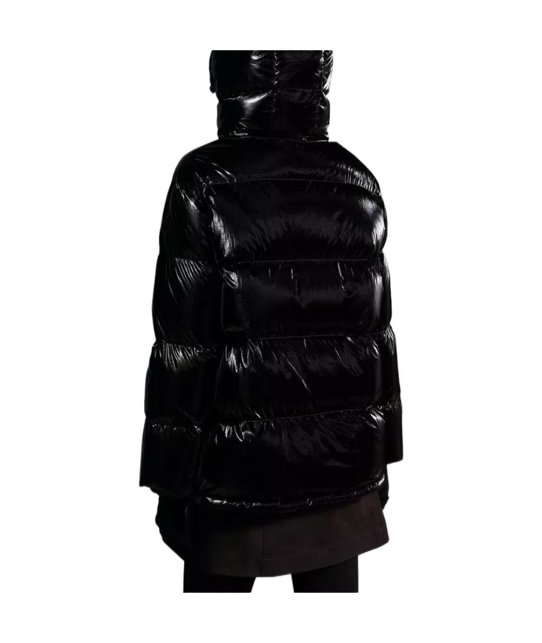 MONCLER Черная полиамидовая куртка, фото 4