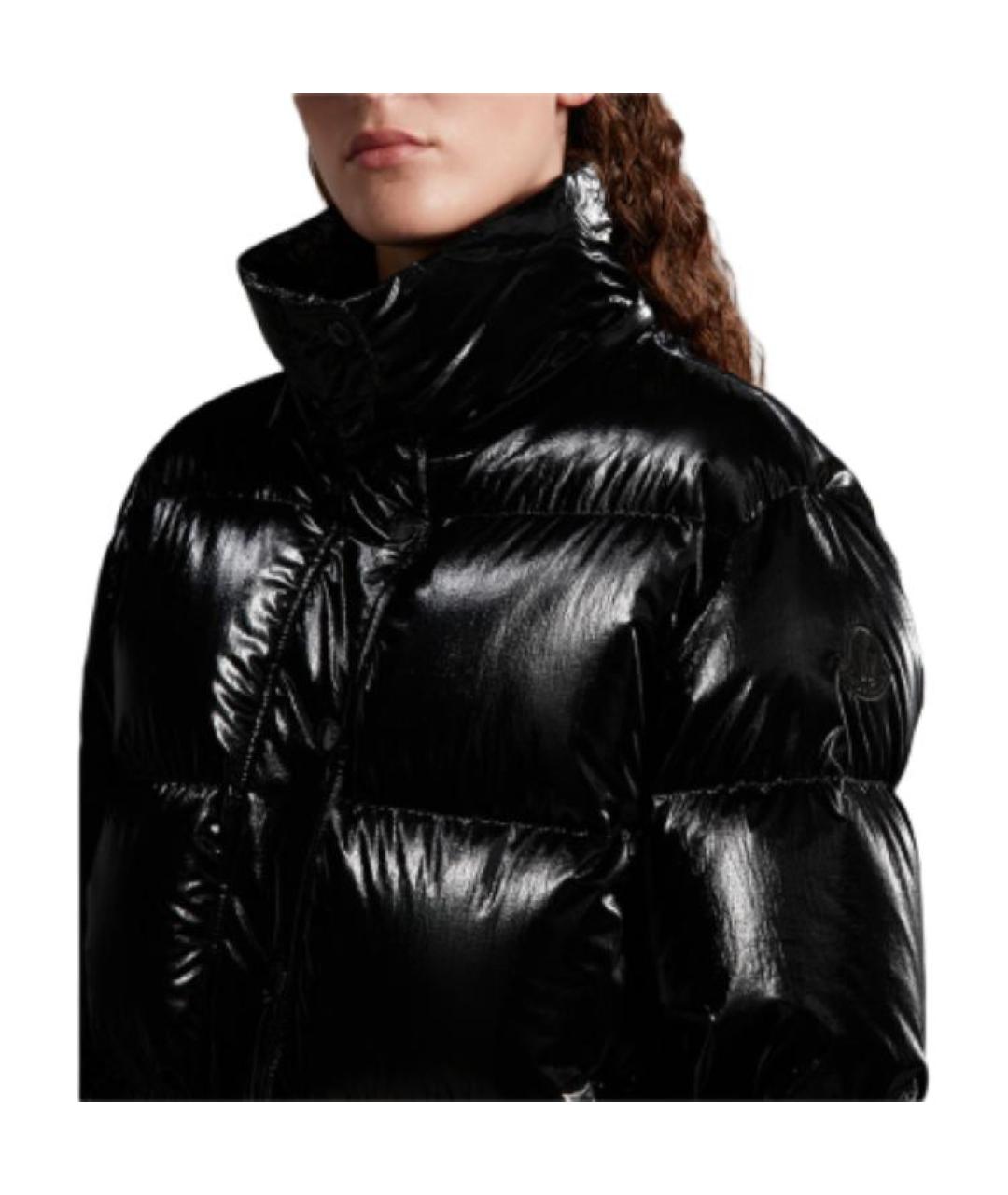 MONCLER Черная полиамидовая куртка, фото 5