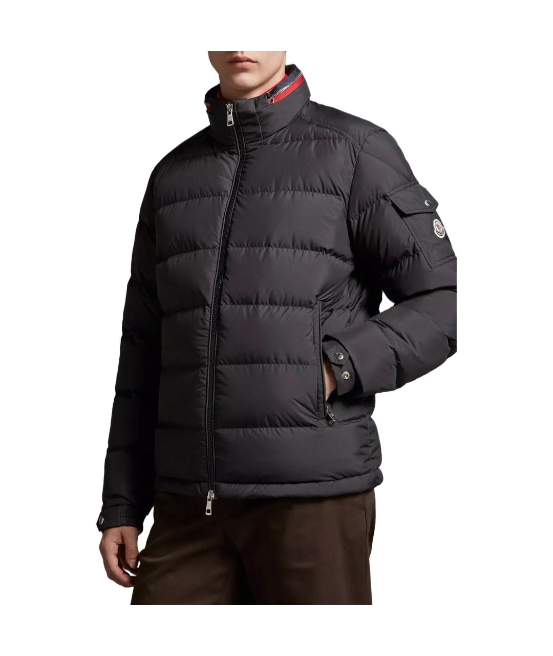 MONCLER Черный пуховик, фото 3