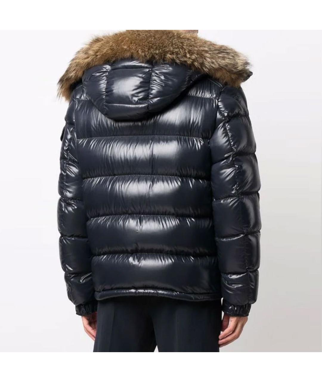 MONCLER Синий пуховик, фото 4