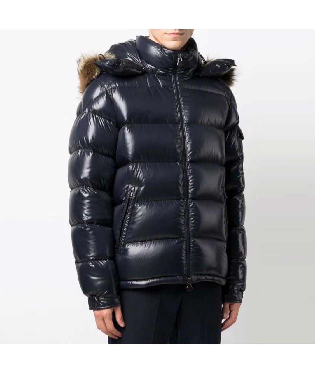 MONCLER Синий пуховик, фото 3