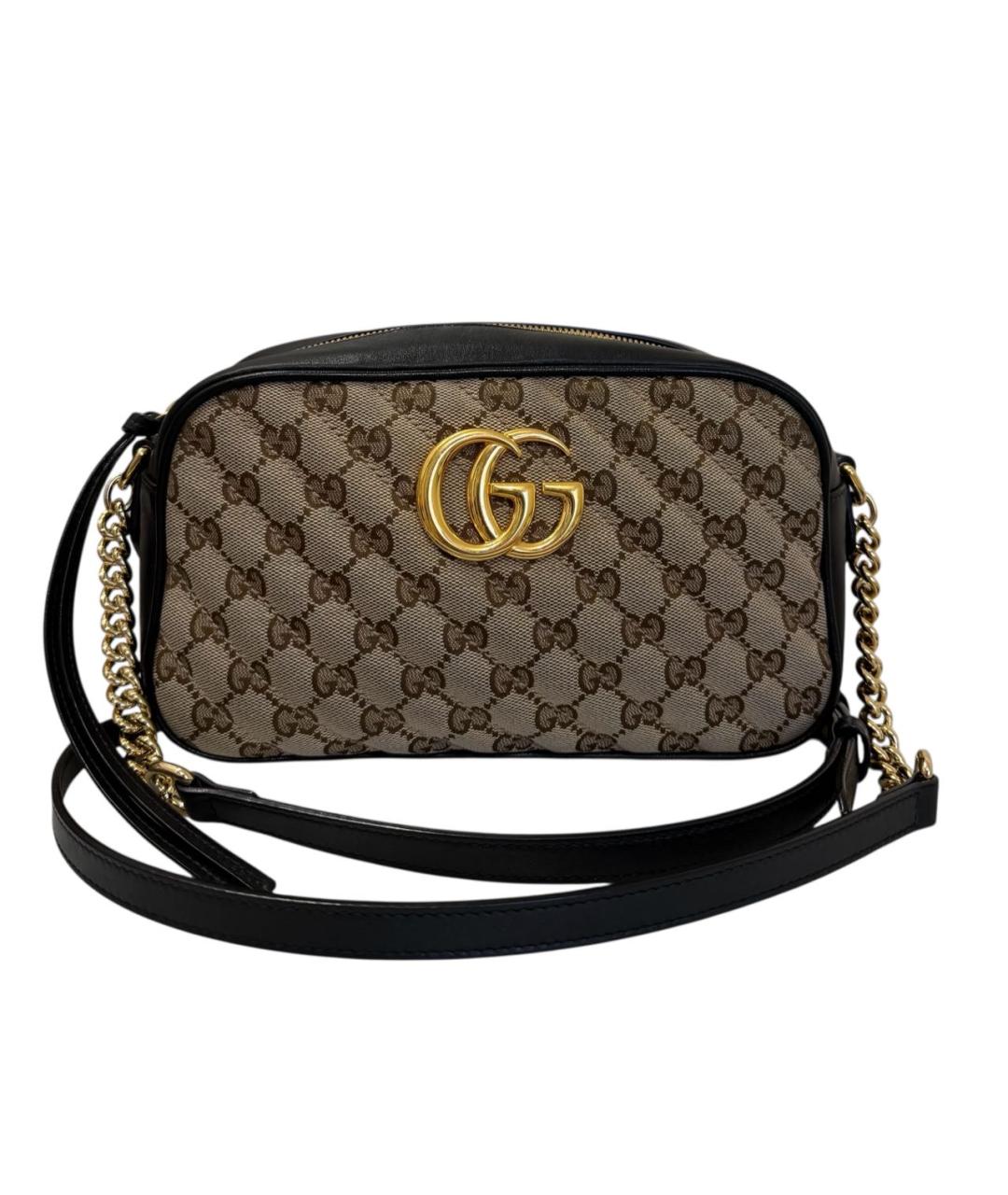 GUCCI Черная кожаная сумка через плечо, фото 9