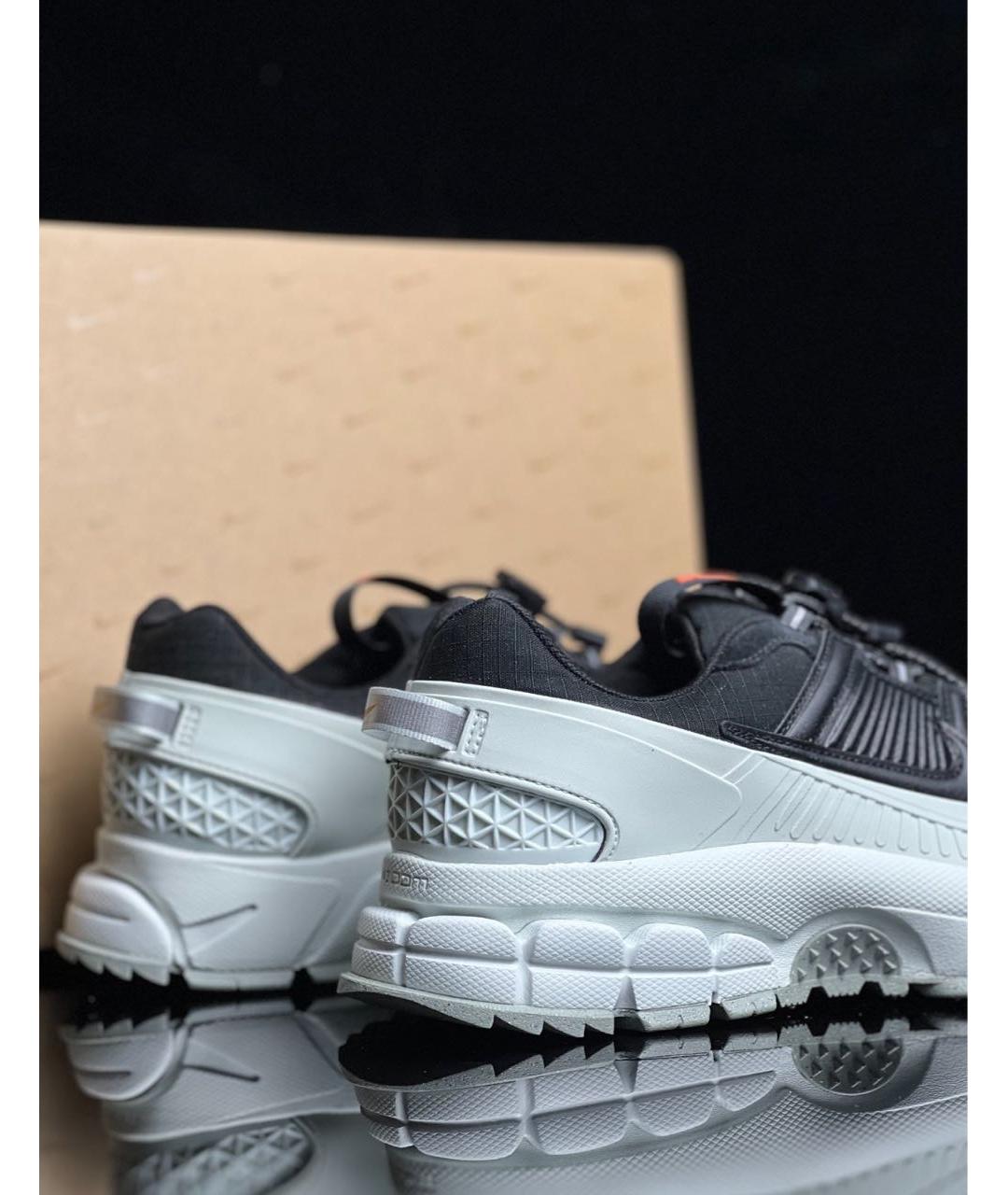 NIKE Черные текстильные низкие кроссовки / кеды, фото 6