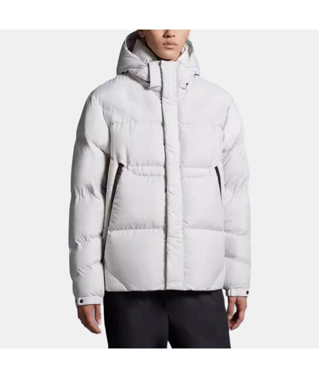 MONCLER Серый пуховик, фото 4