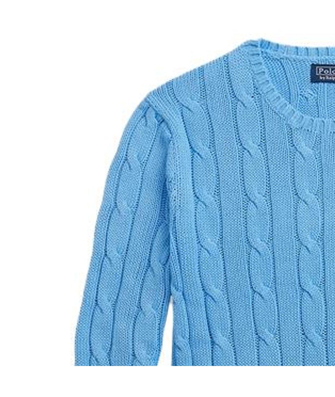 POLO RALPH LAUREN Синий хлопковый джемпер / свитер, фото 5