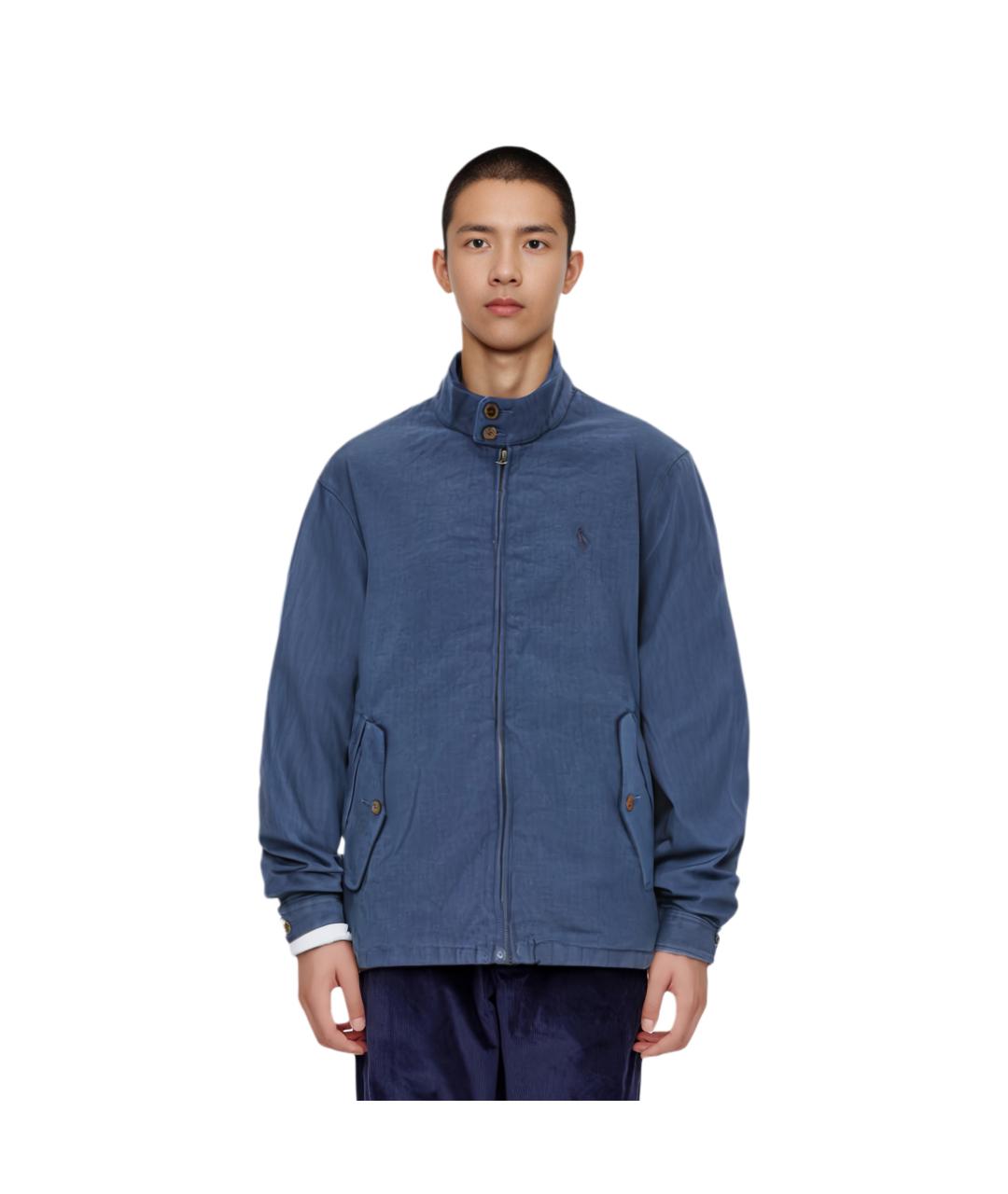 POLO RALPH LAUREN Синяя хлопковая куртка, фото 4