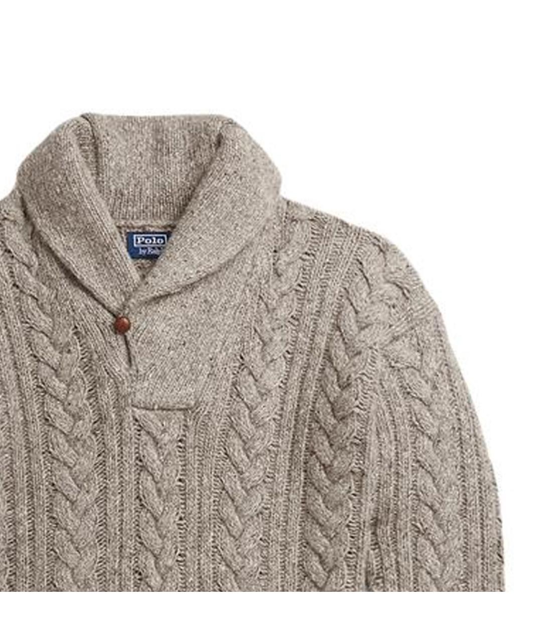 POLO RALPH LAUREN Бежевый джемпер / свитер, фото 6