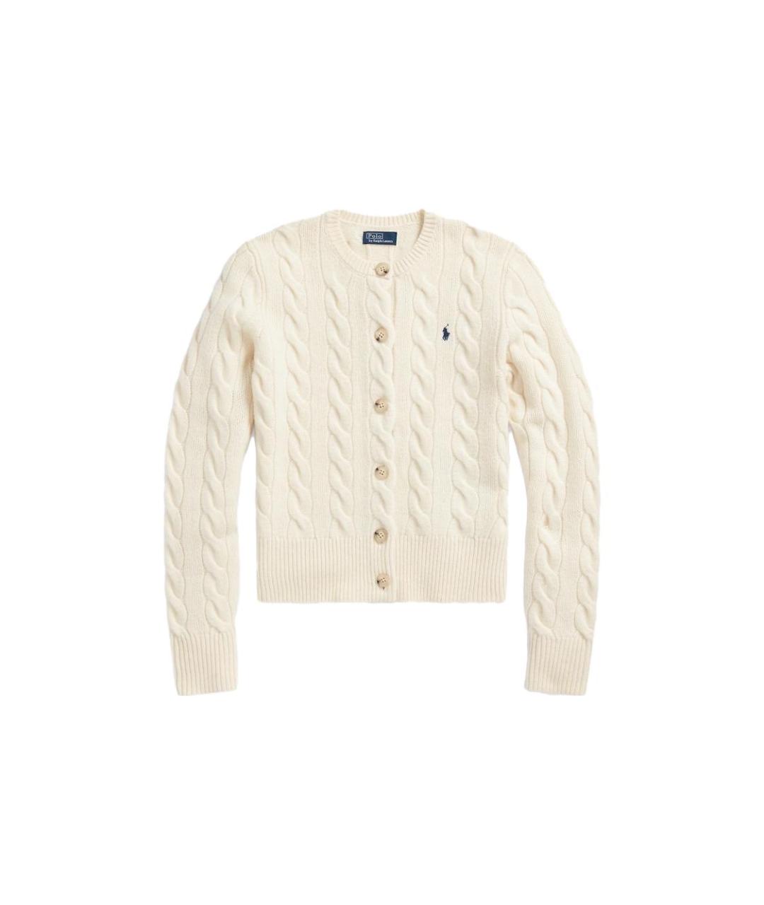 POLO RALPH LAUREN Серый шерстяной кардиган, фото 2