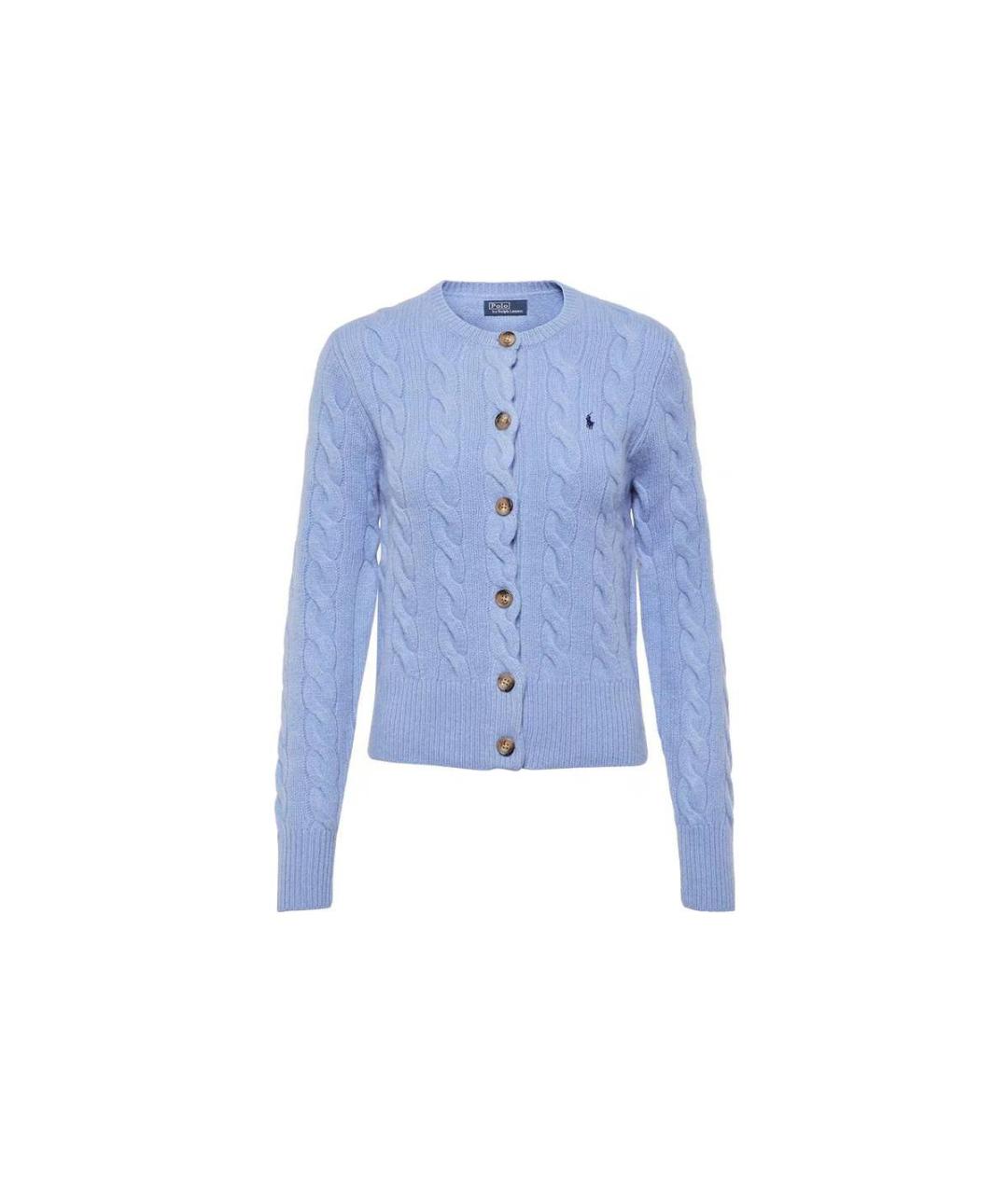 POLO RALPH LAUREN Серый шерстяной кардиган, фото 1