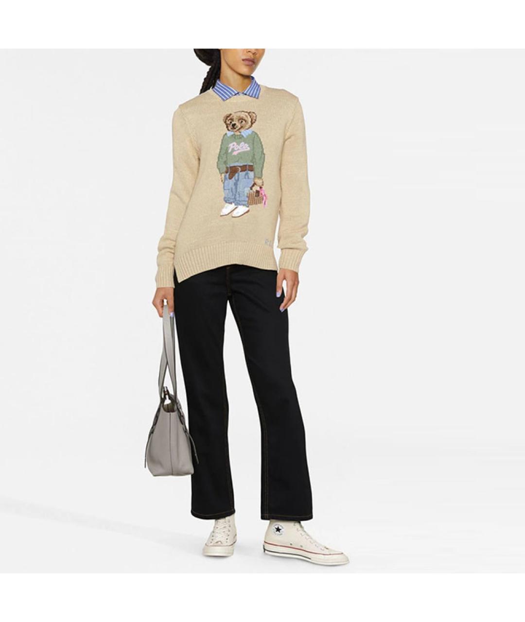 POLO RALPH LAUREN Коричневый джемпер / свитер, фото 2