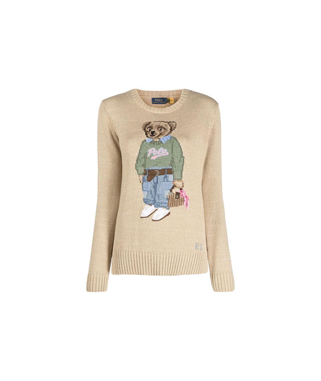 POLO RALPH LAUREN Коричневый джемпер / свитер, фото 1