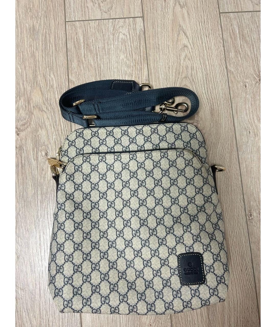 GUCCI Бежевая барсетка, фото 5