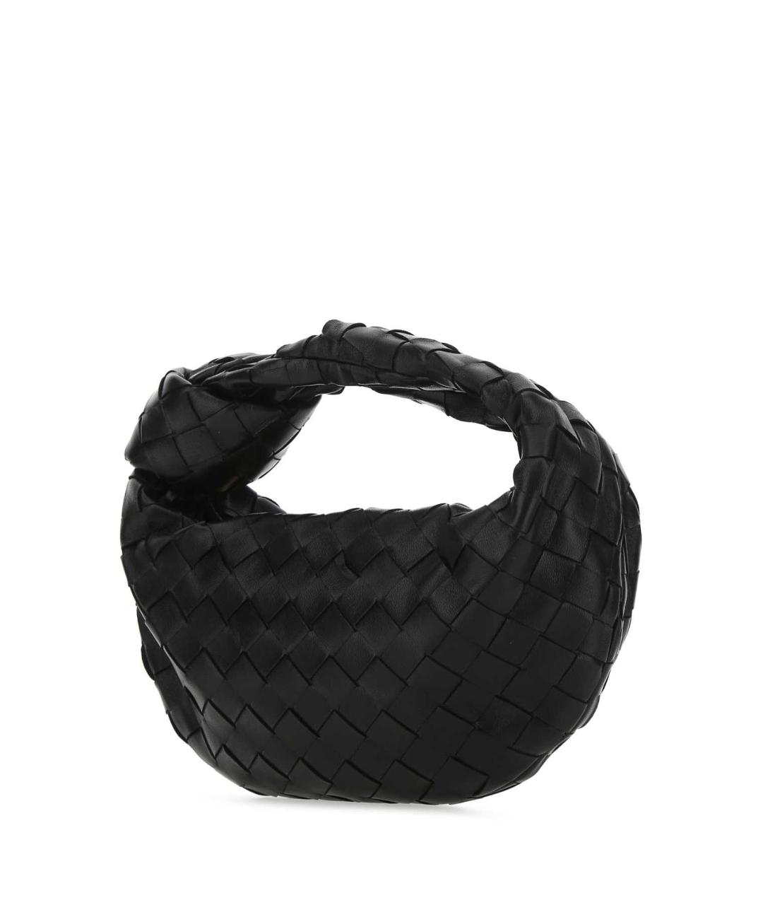 BOTTEGA VENETA Черная кожаная сумка с короткими ручками, фото 2