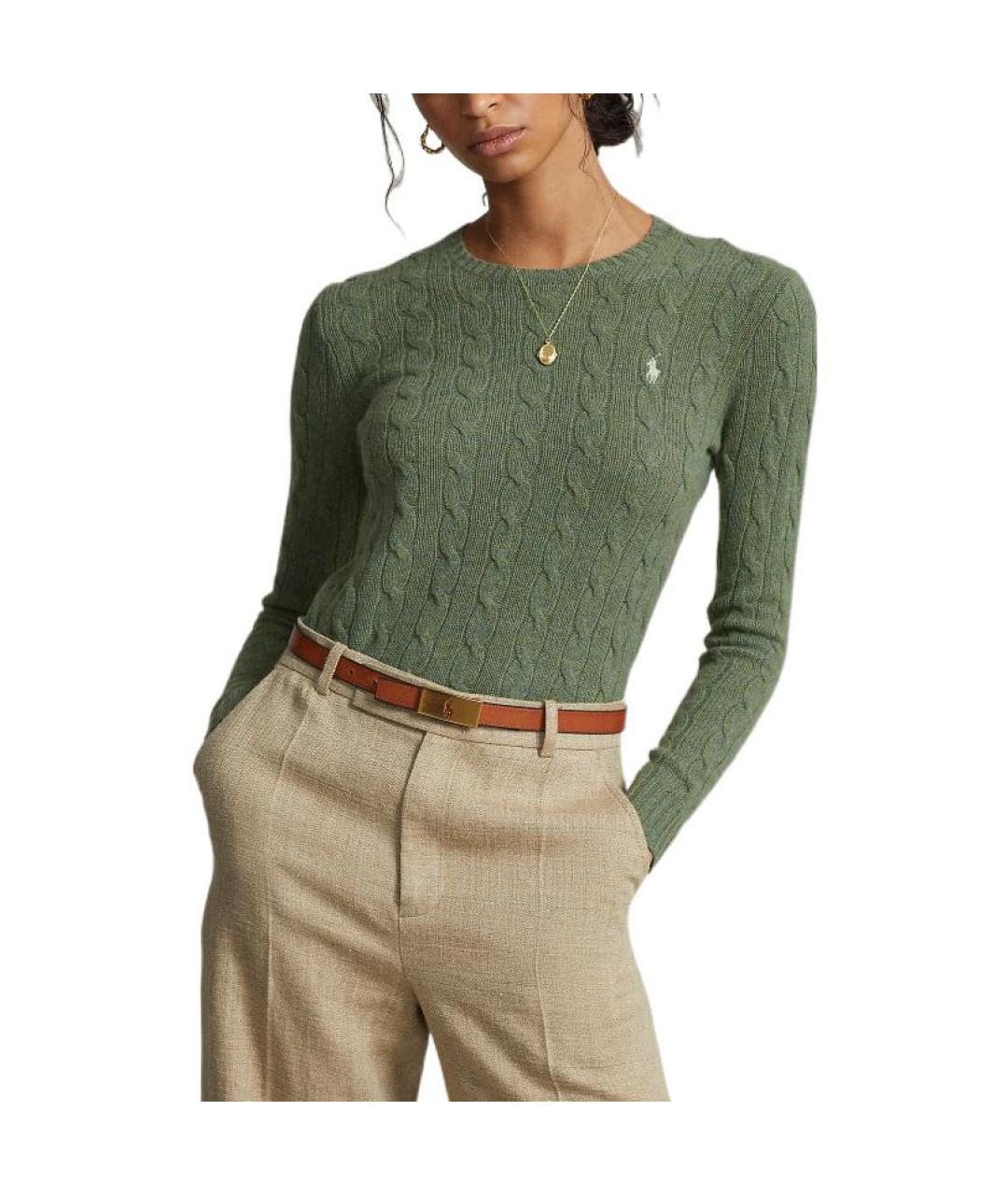 POLO RALPH LAUREN Зеленый джемпер / свитер, фото 3
