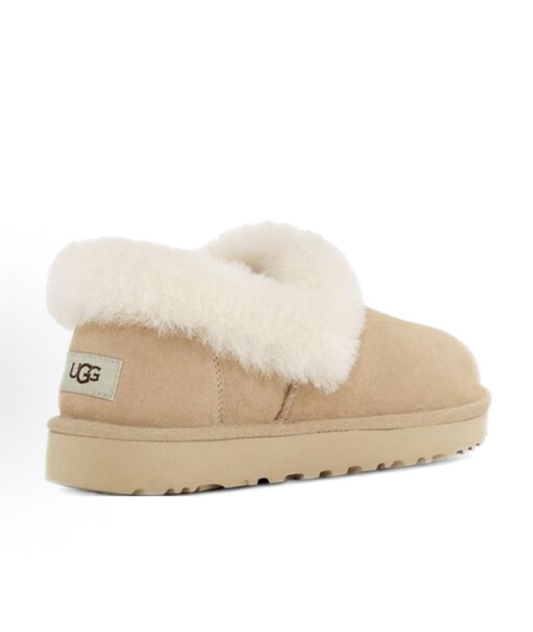 UGG AUSTRALIA Бежевые замшевые лоферы, фото 4