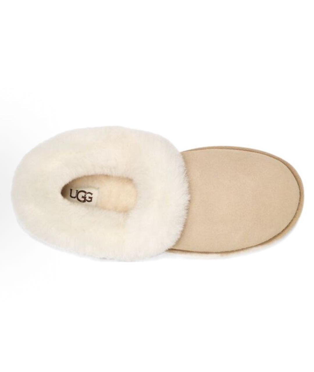 UGG AUSTRALIA Бежевые замшевые лоферы, фото 3