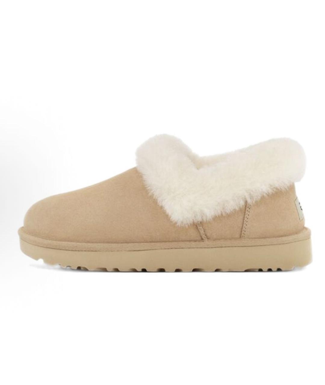 UGG AUSTRALIA Бежевые замшевые лоферы, фото 9