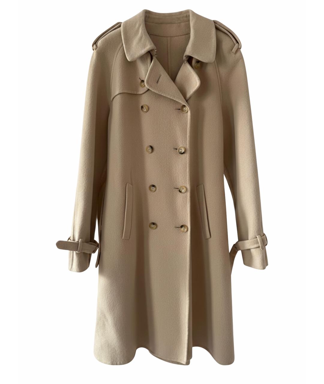 ERMANNO SCERVINO Бежевое хлопковое пальто, фото 1