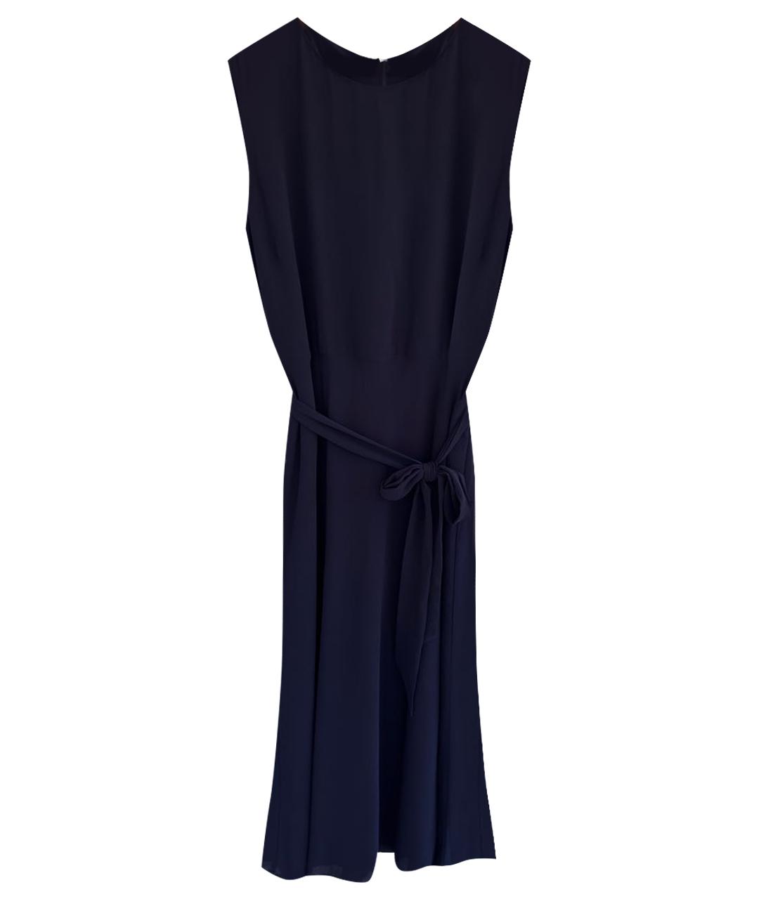 RALPH LAUREN Темно-синее полиэстеровое коктейльное платье, фото 1