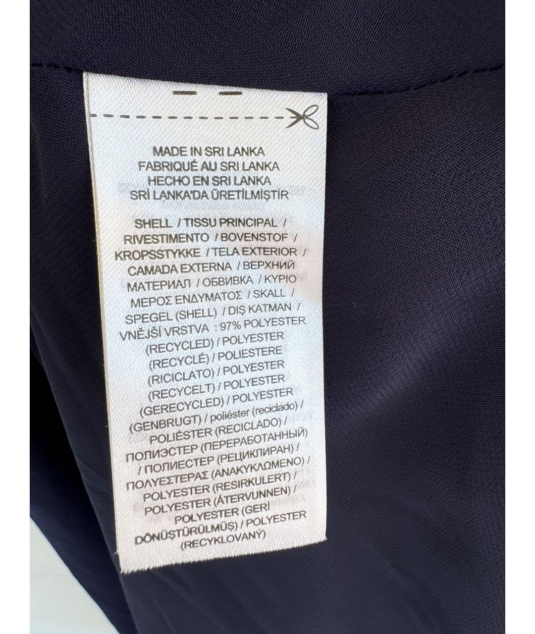 RALPH LAUREN Темно-синее полиэстеровое коктейльное платье, фото 6