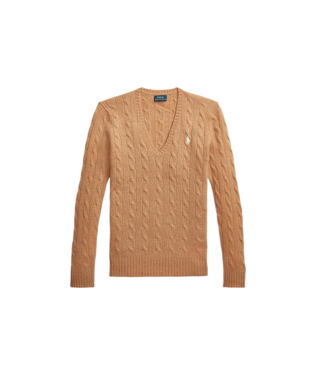 POLO RALPH LAUREN Коричневый джемпер / свитер, фото 1